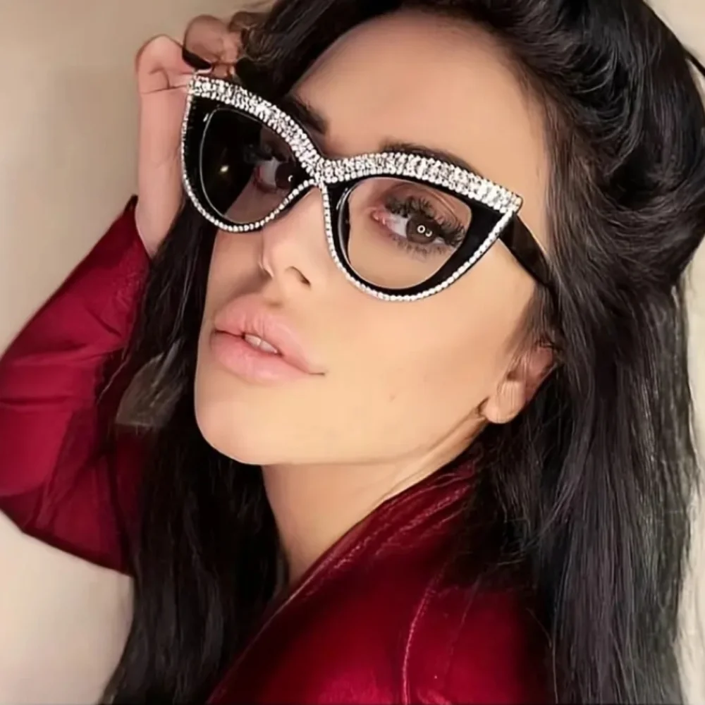+2.00 Cat eye with Rhinestones reading glasses readers